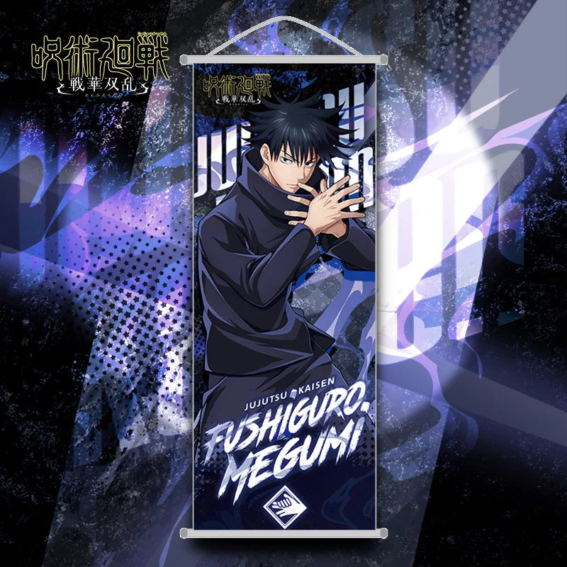 New Bandai Jujutsu Kaisen Itadori Yuji Anime Peripherals Hanging Poster 25*70cm