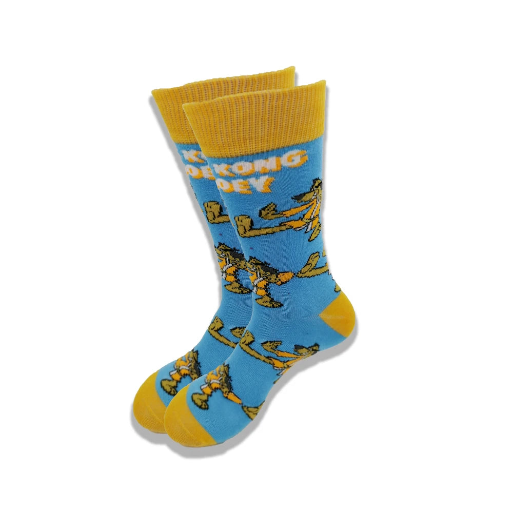 Lustige Socken mit Cartoon-Anime-Motiv – Hip-Hop-Aufdruck, originelle und bequeme Unisex-Skateboard-Crew-Socken
