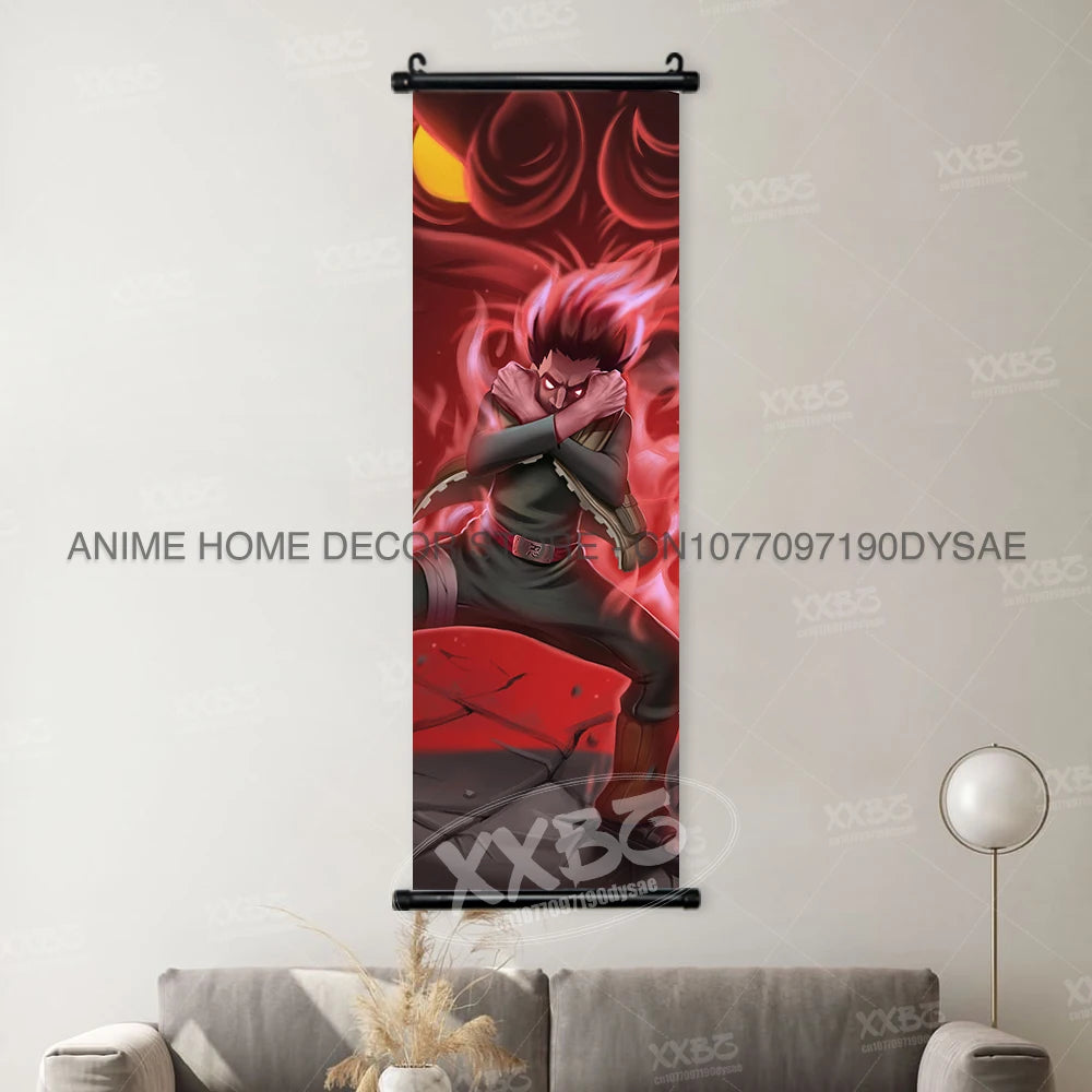Naruto Posters Scroll Wall Decor Anime Hanging Nara Shikamaru Art Paintings Orochimaru
