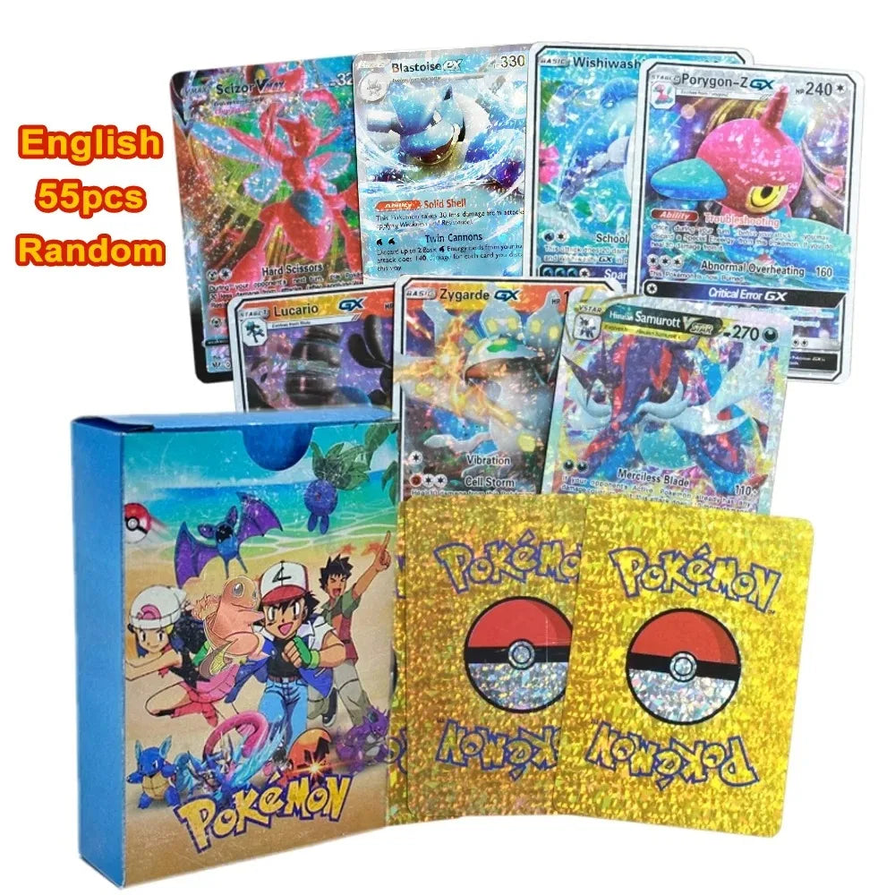 27–110 Stück Pokemon-Karten, Sammelkartenspielzeug
