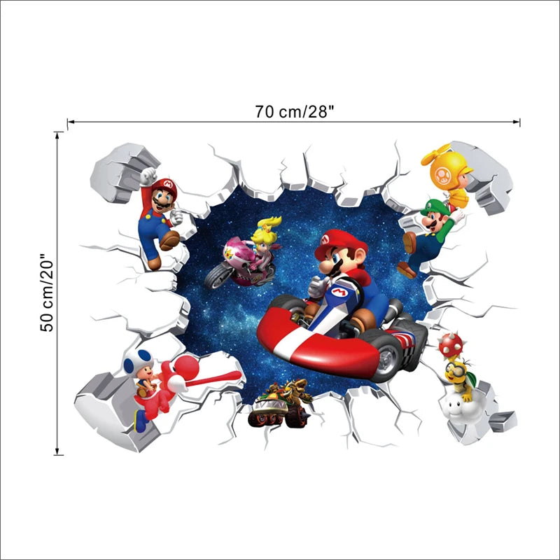 3D Cartoon game wall sticker wall decoration