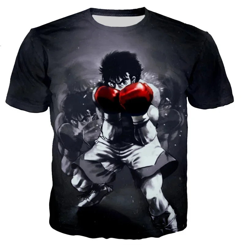 T-shirt streetwear cool avec dessin animé Harajuku