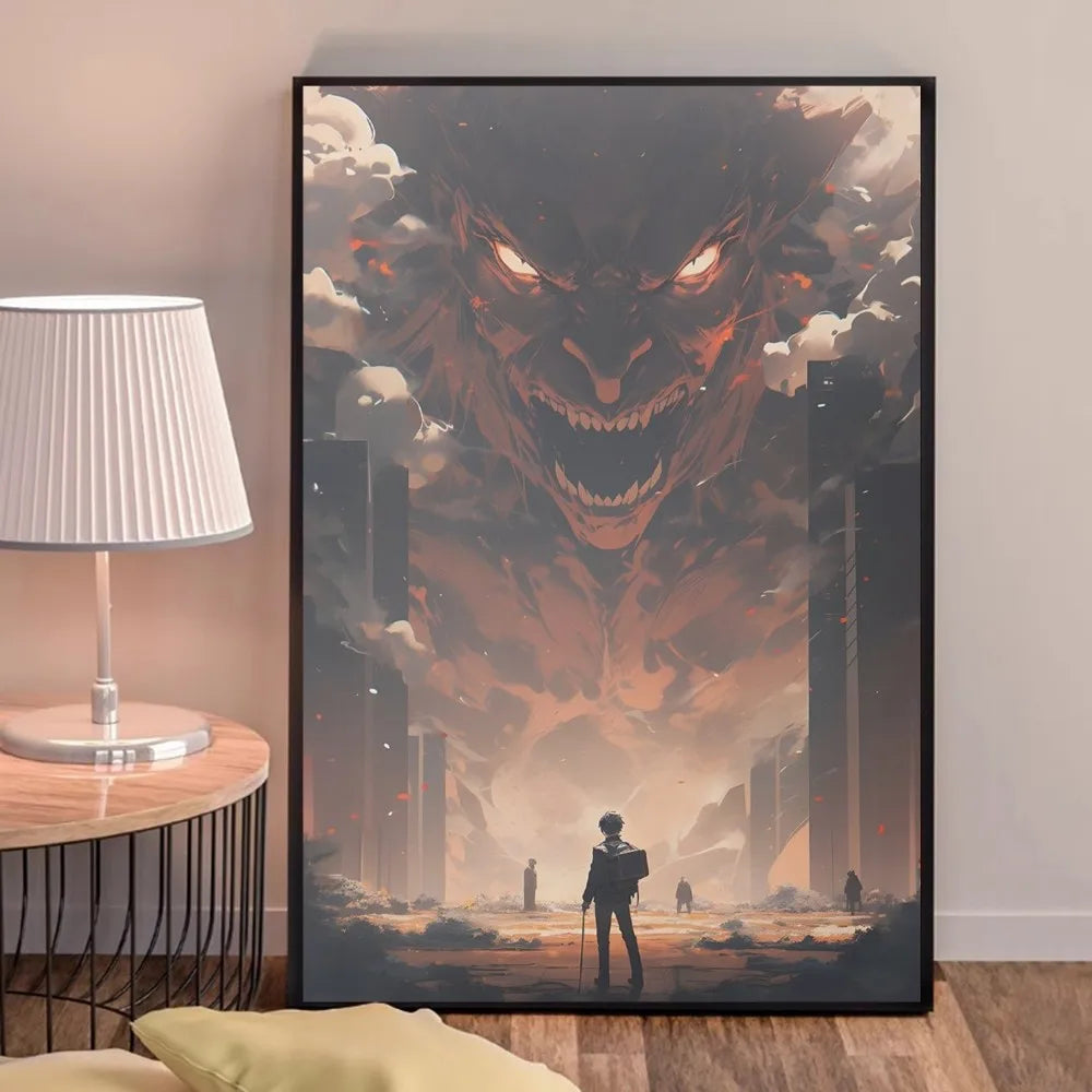 Anime A-Attack on Titans Poster, hochwertige Drucke, Wandkunst, Heimdekoration