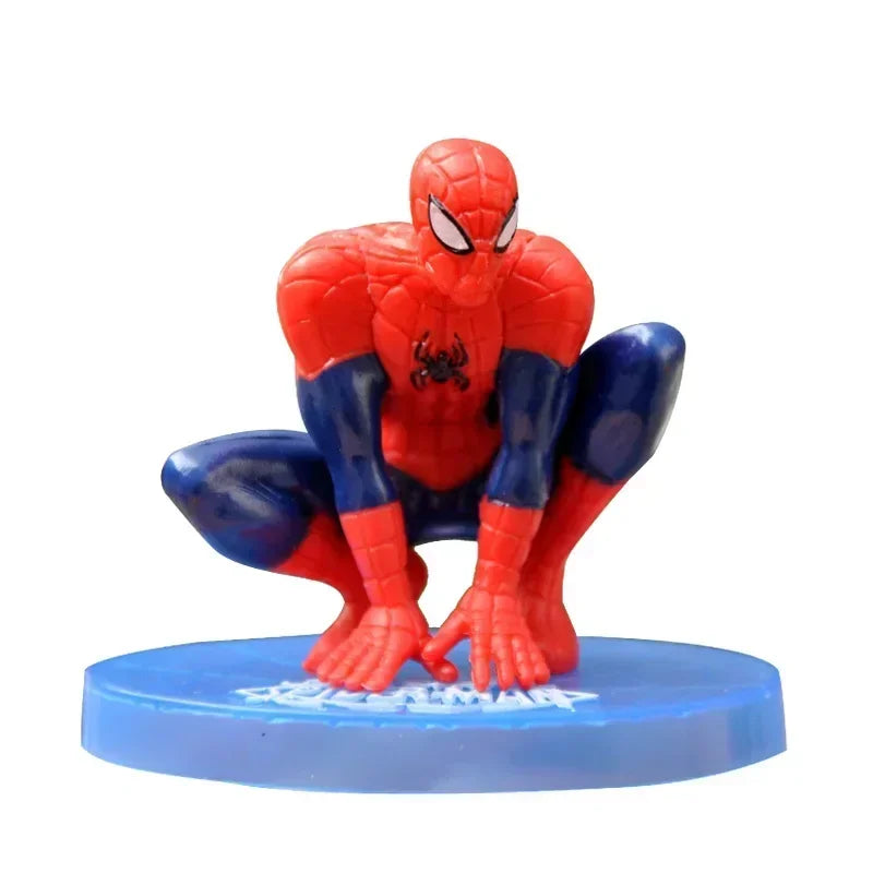 7 teile/satz Disney Spiderman Action Figur Modell Spielzeug Anime Avengers 8-10cm