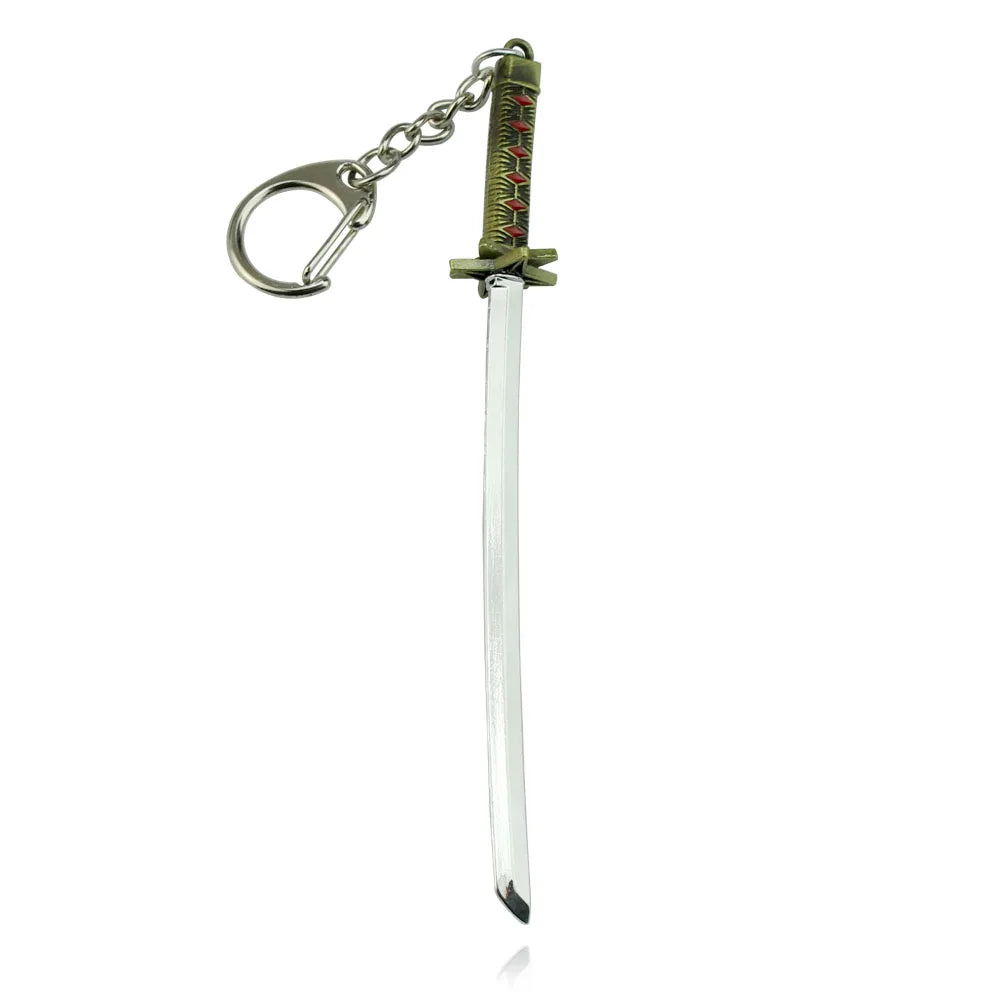 Bleach Anime-Halsketten- und Schlüsselanhänger-Set – Zangetsu Zanpakuto-Schwert und Hitsugaya Toshiro Katana-Zubehör