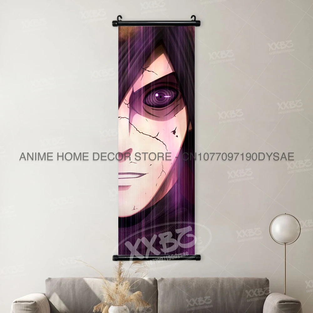 Naruto Posters Scroll Wall Decor Anime Hanging Nara Shikamaru Art Paintings Orochimaru