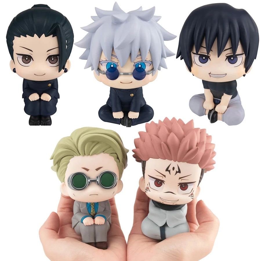 10 cm große Jujutsu Kaisen Look Up Q-Version-Figuren – Gojo, Geto, Toji und Yuta