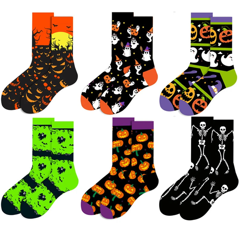 Neuartige Baumwollsocken mit Cartoon-Motiv für Herren 2023 Boxing Dollars Schachbretter Tier Große Größe Lange Socken