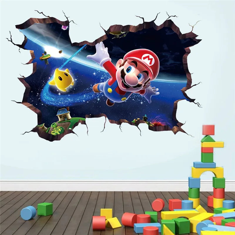 3D Cartoon game wall sticker wall decoration