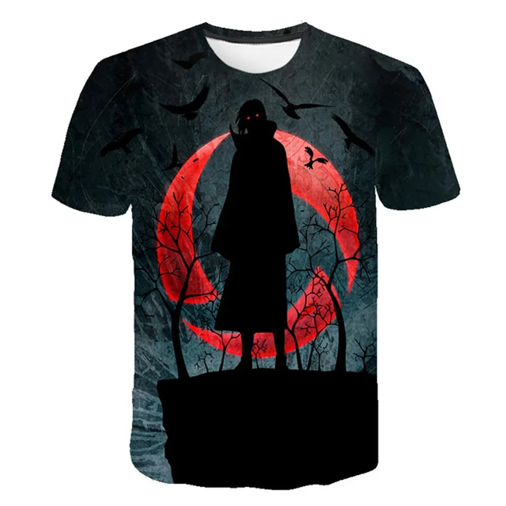 Uzumaki Naruto 3D Printed T-Shirt 2025 Fashion Short Sleeve for Men
