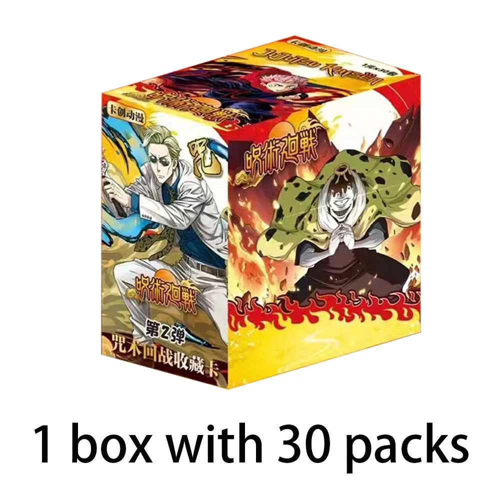 New Jujutsu Kaisen Collection Cards Japanese Anime Booster Box