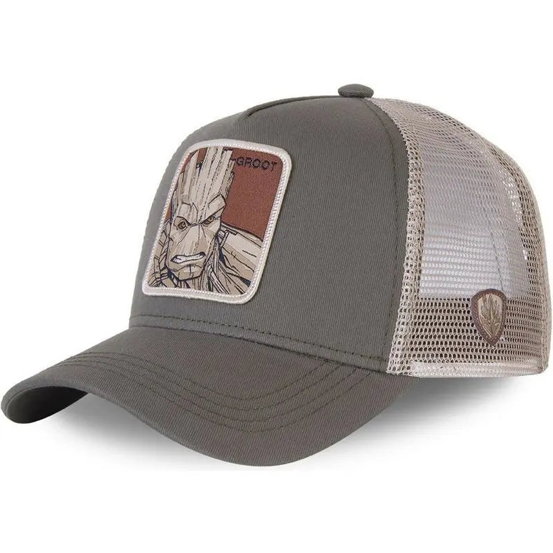 Casquette de baseball Disney Star Wars - The Avengers Groot - Chapeau à visière d'été réglable pour femme et unisexe