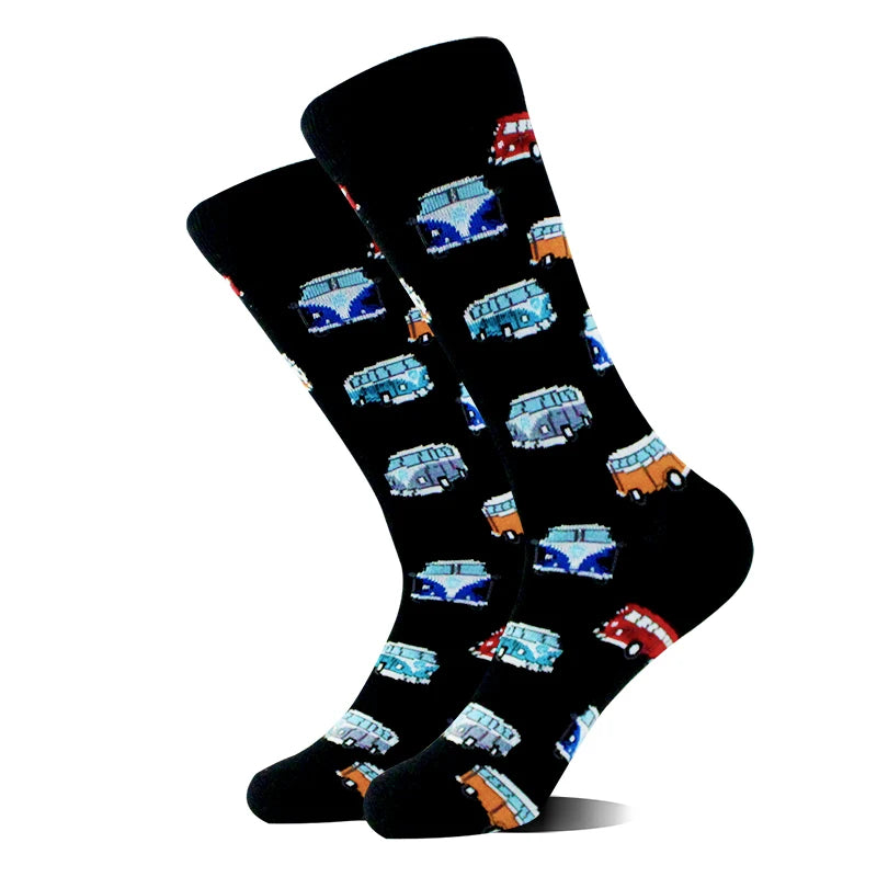 Design Ente Lustige Socken Männer Glücklich Musik Bier Zahn Panda Pinguin