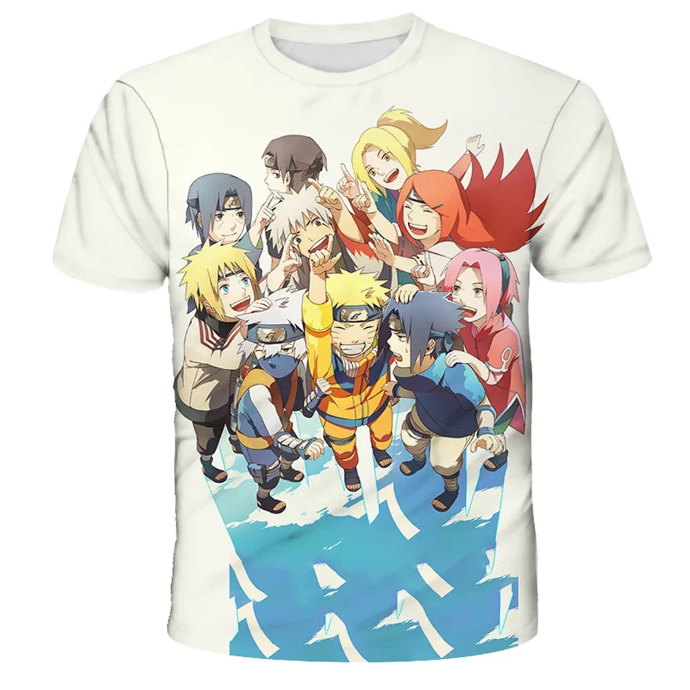 Uzumaki Naruto 3D Printed T-Shirt 2025 Fashion Short Sleeve for Men