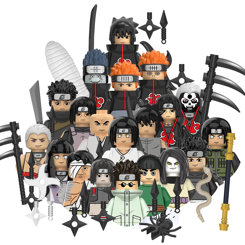 24PCS Anime Cartoon Mini Brick Figuren – Kompatibler Baustein zu