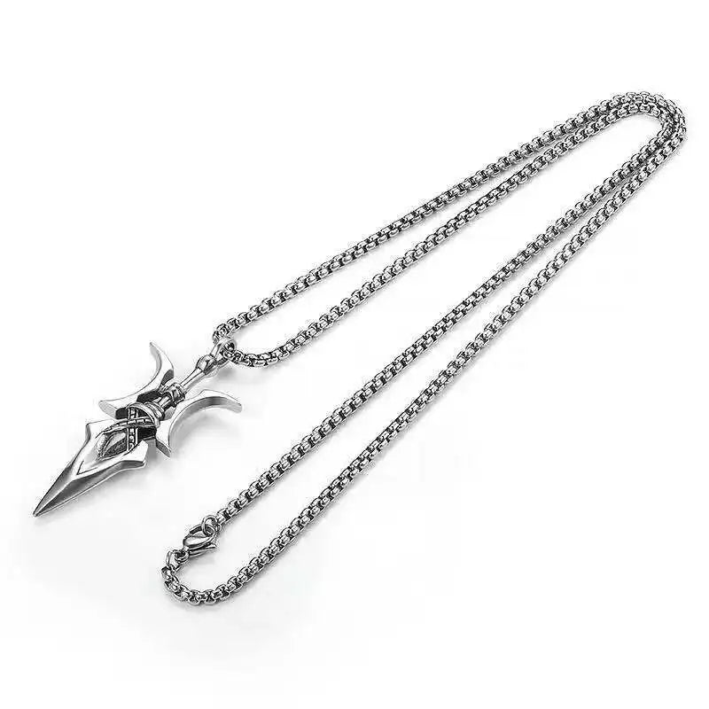 Anime Misa Amane Cosplay Halskette – Hellebarde Anhänger Schmuck für Halloween & Geschenke