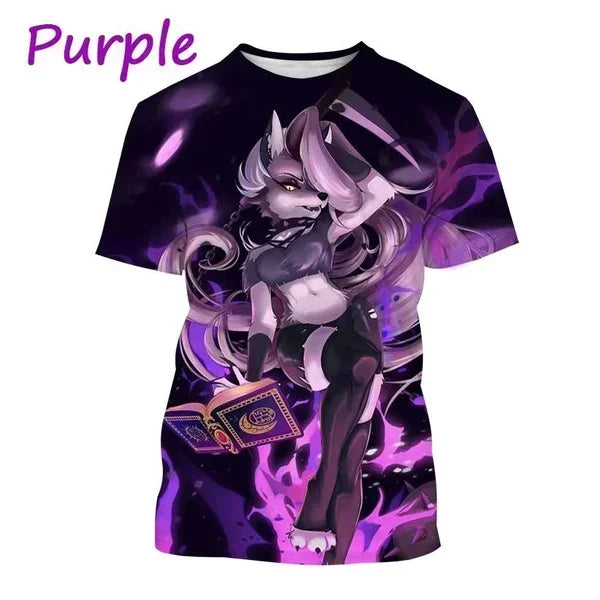 T-shirt Helluva Boss imprimé en 3D