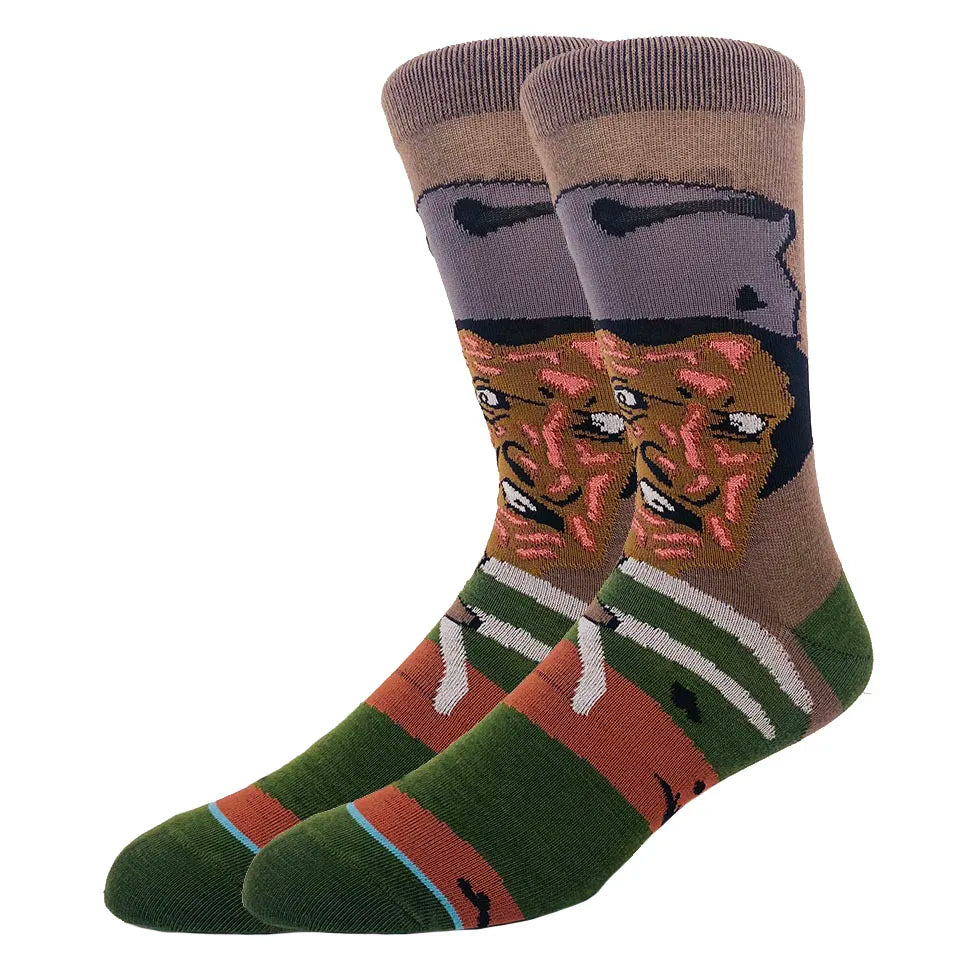 Chucky Cartoon-Socken – Anime-Gamer, Street Fashion Hip-Hop, originelle, lustige Designer-Socken