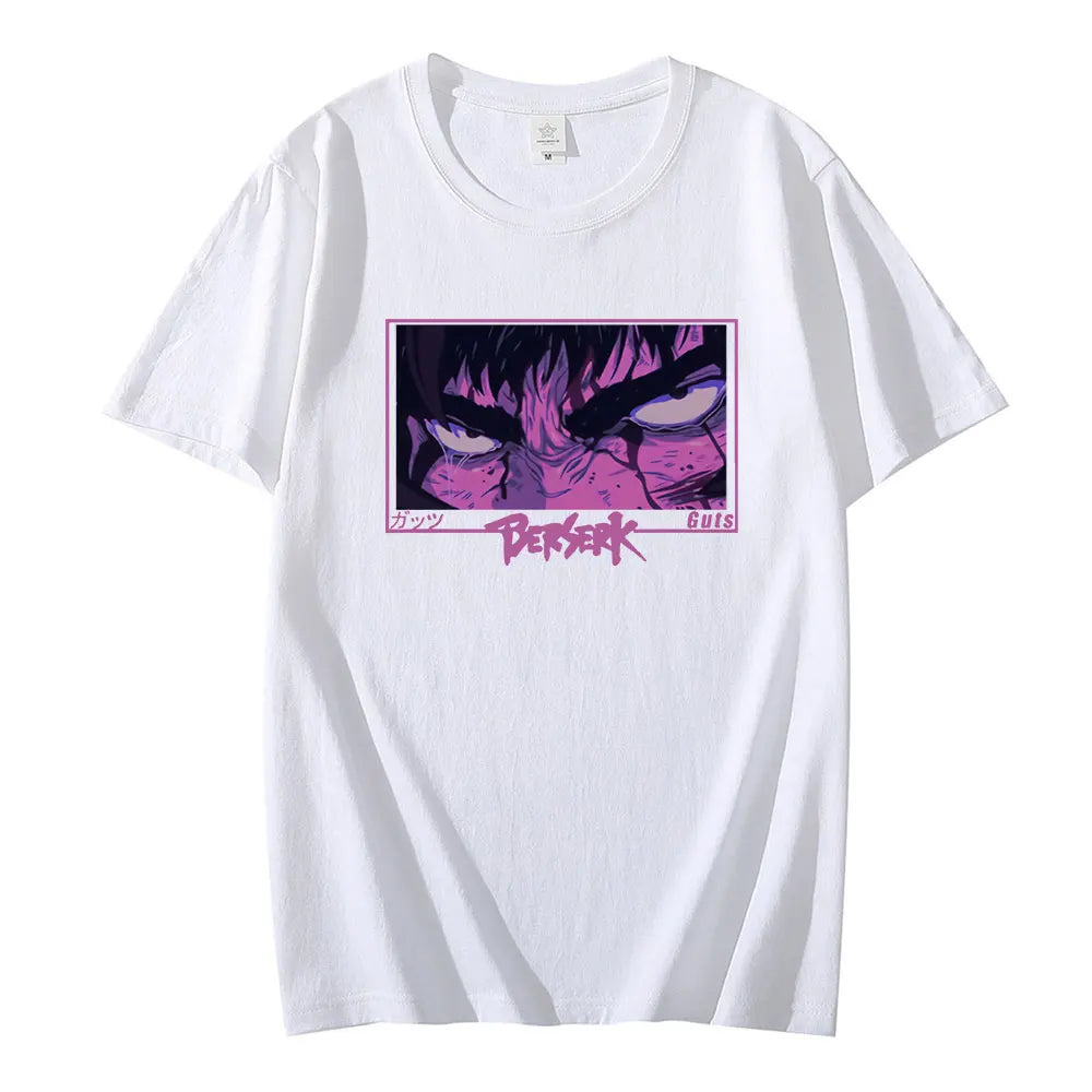 T-shirt Harajuku Anime Eyes Y2K Berserk Guts T-shirt mode été