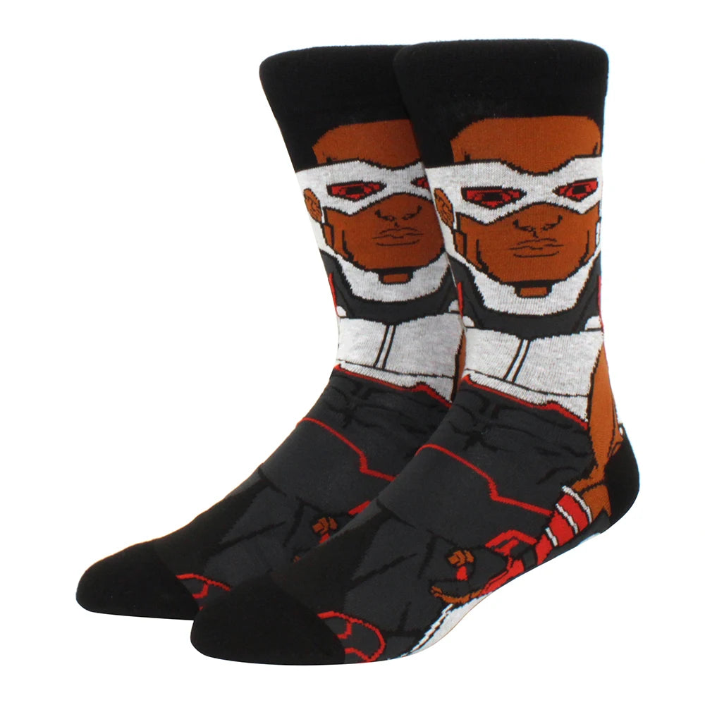 1 Pair New Anime Movie Socks – Cotton Crew, Role-Playing Calf Socks