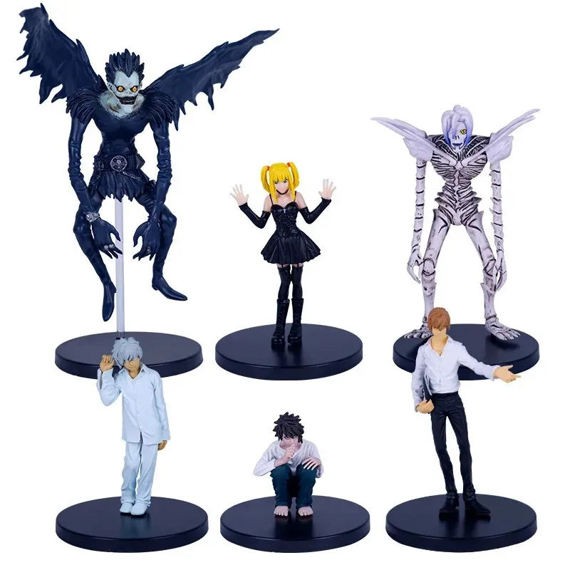 Figurine Death Note Yagami Light & Ryuk – Poupée modèle statique en PVC de 9 cm, MisaMisa Q Version à collectionner