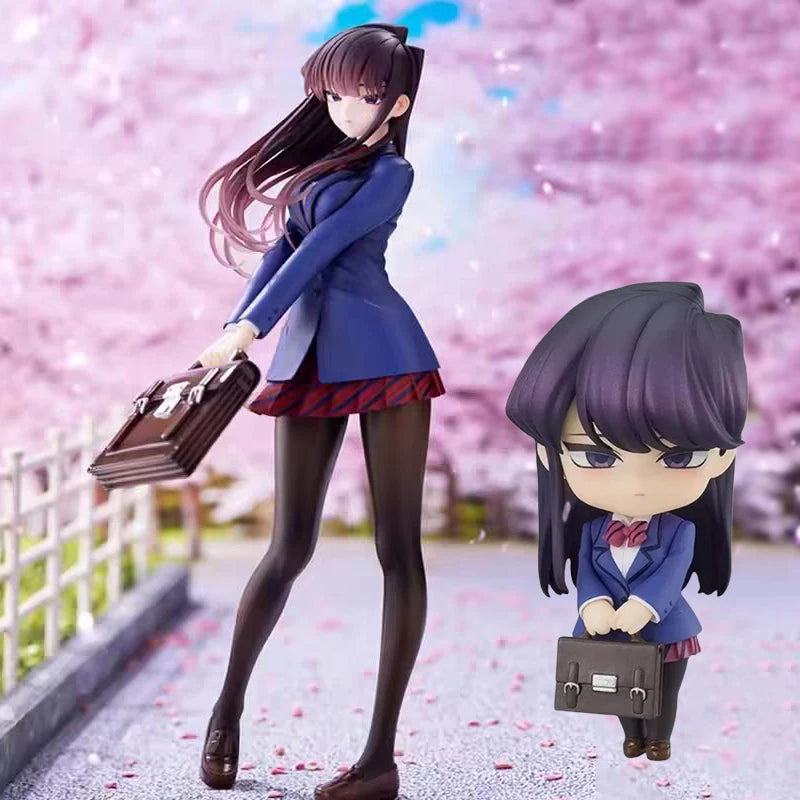 Anime Cute Komi San Figure Model School Uniform Action Figure Nendoroid