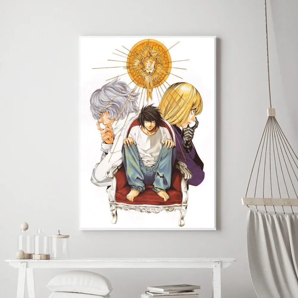 Hot Anime Death Note Poster Drucke Poster Wandaufkleber klein