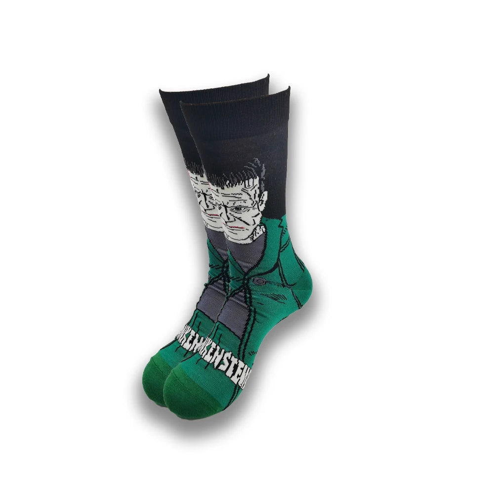 Lustige Socken mit Cartoon-Anime-Print – Personalisierter atmungsaktiver Baumwoll-Hip-Hop-Stil für Männer und Frauen