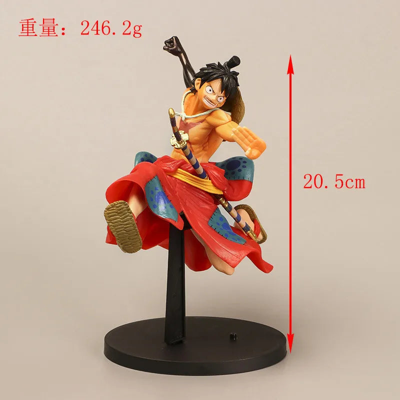 21CM Anime One Piece Wano Land Monkey D. Luffy Figur Getriebe Zweite SCHLACHT AUFZEICHNUNG SAMMLUNG