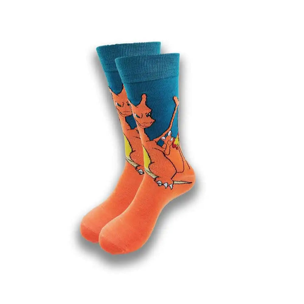 Cartoon-Langsocken – Fröhliche Anime-Crew-Socken mit coolen Street-Fashion-Designs