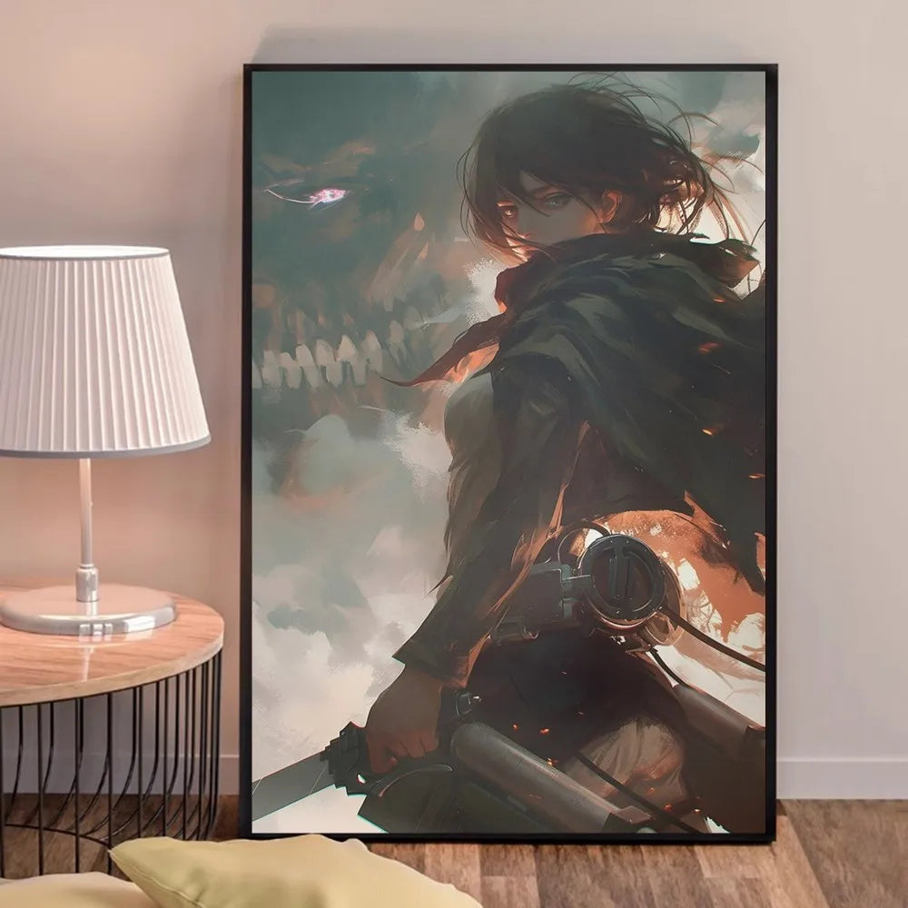 Anime A-Attack on Titans Poster, hochwertige Drucke, Wandkunst, Heimdekoration