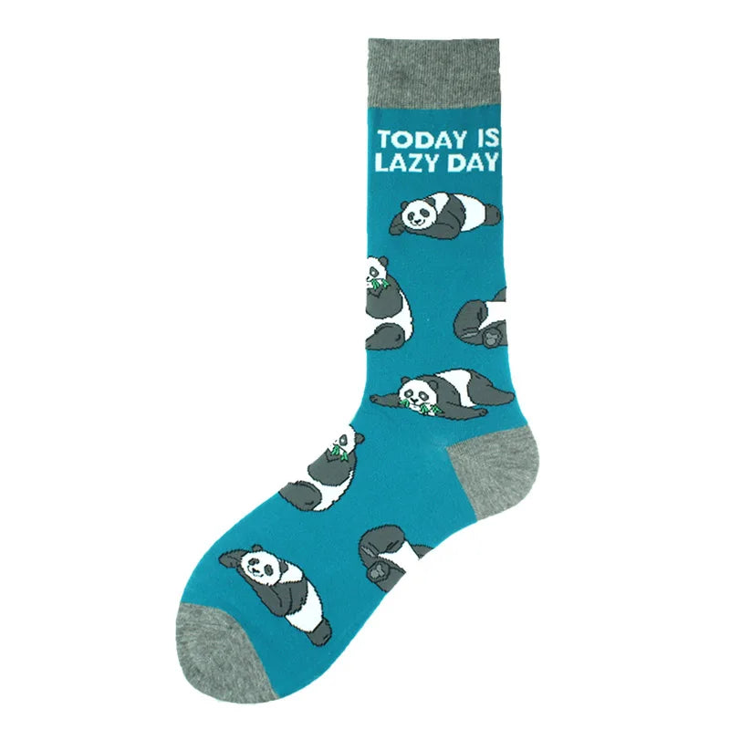 Fröhliche, lustige Unisex-Socken – Medizinische Zähne und Schafmuster, Hip-Hop-Skateboard-Stil