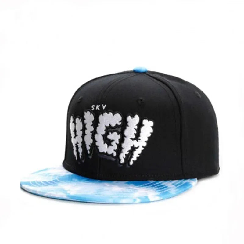 PANGKB Difuzed Cartoon Big Eyes Cookie Bite Snapback-Mütze – Verstellbare Outdoor-Sportkappe