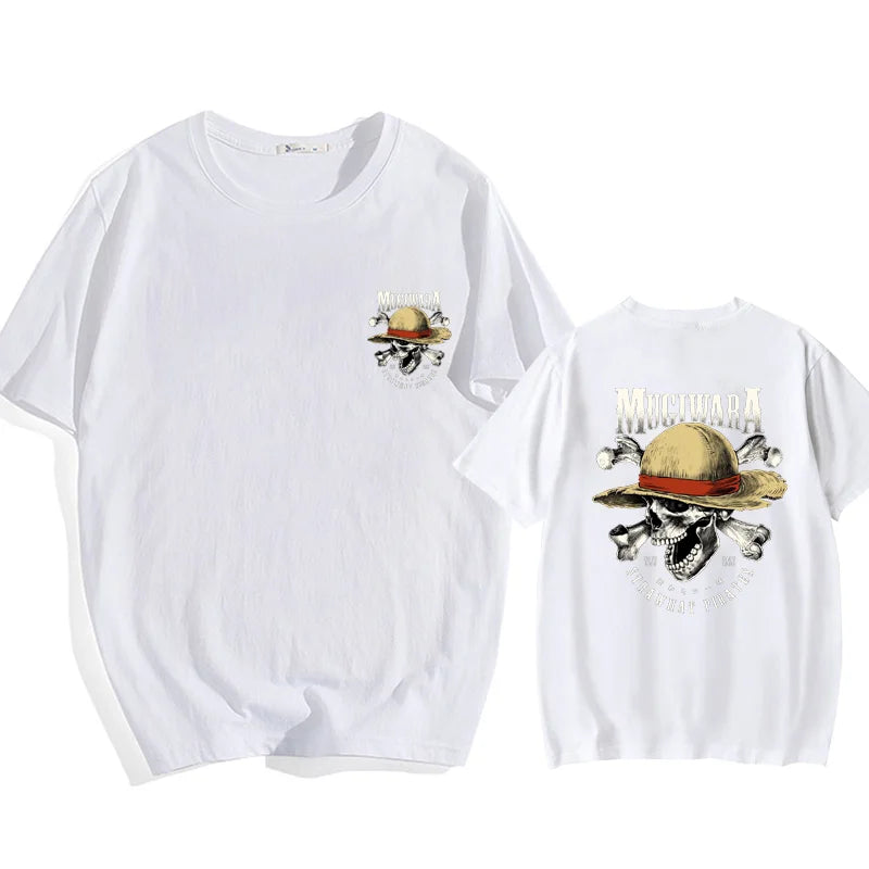 T-shirt de style urbain Harajuku, imprimé anime, ample, pour l'été