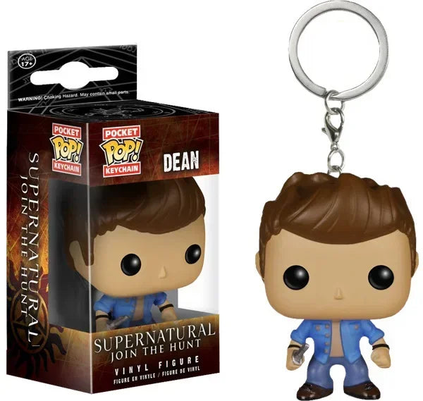 FUNKO POP Supernatural KEYCHAIN Toy Dean Vinyl Figure Collection Pocket Key Chain Toys