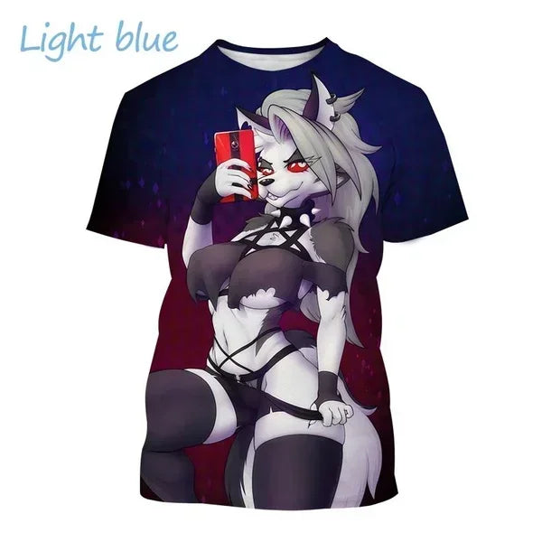 T-shirt Helluva Boss imprimé en 3D