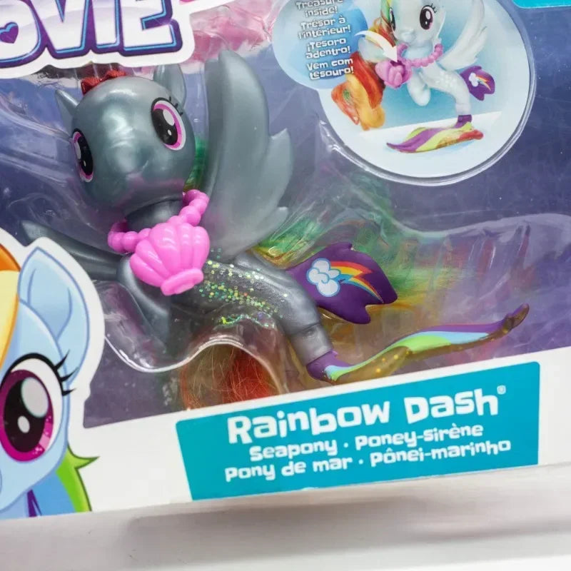 Figurines Hasbro My Little Pony Seapony – Rainbow Dash, Fluttershy, Adores Shimmer, poupées miniatures et jouets à collectionner