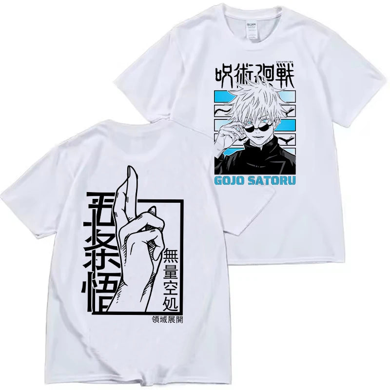 Gojo Satoru Anime T-Shirt Jujutsu Kaisen Graphic Tee for Women & Men