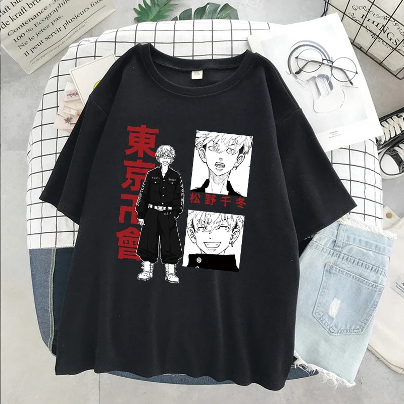 okyo Revengers Chifuyu Matsuno T-shirt graphique pour femmes