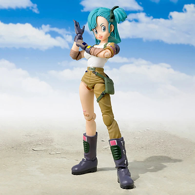 13,5 cm Anime Dragon Ball Figuren Bulma Goku Action Figur Bewegliche PVC Sammlung
