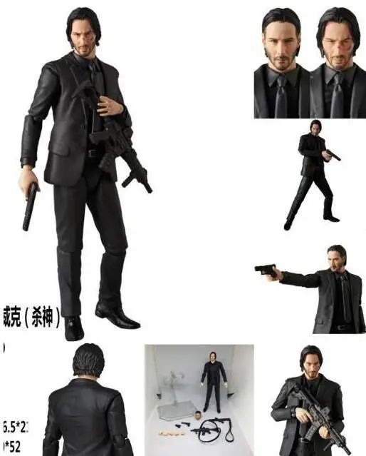 16 cm große Actionfigur zu John Wick Kapitel 2 – bewegliches PVC-Sammelmodell