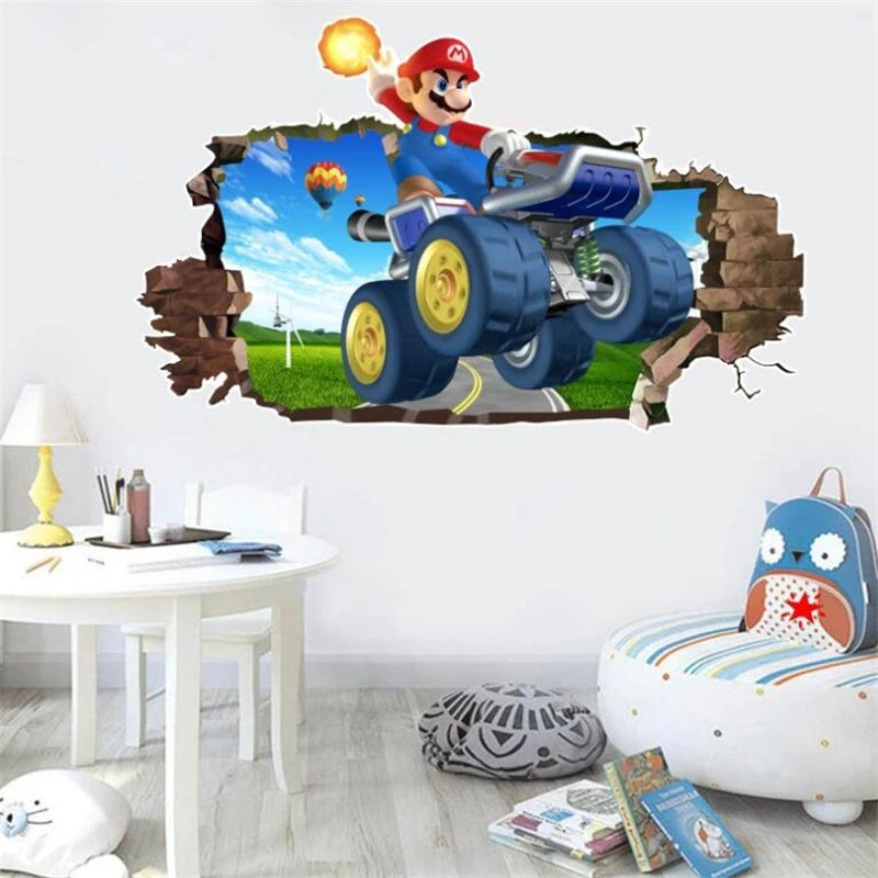 3D Cartoon game wall sticker wall decoration