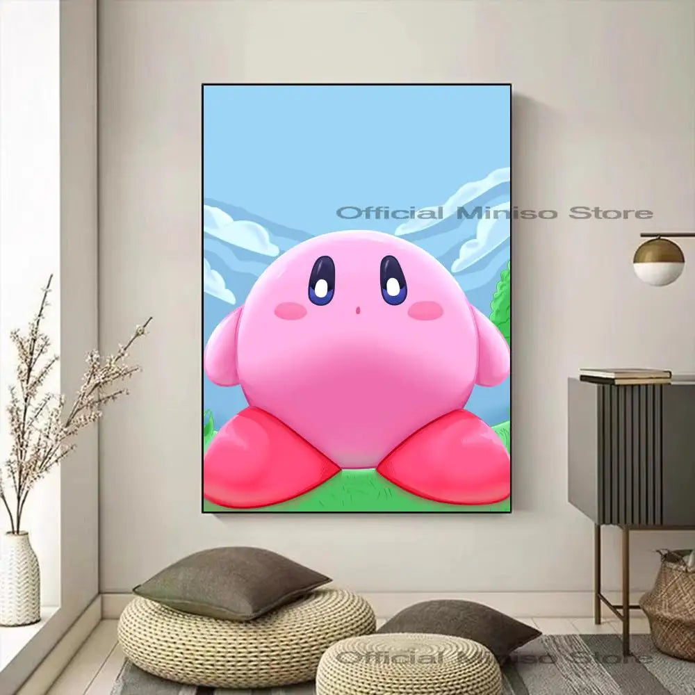 Cartoon Cute K-Kirby Poster Paper Print Art Painting Decoration