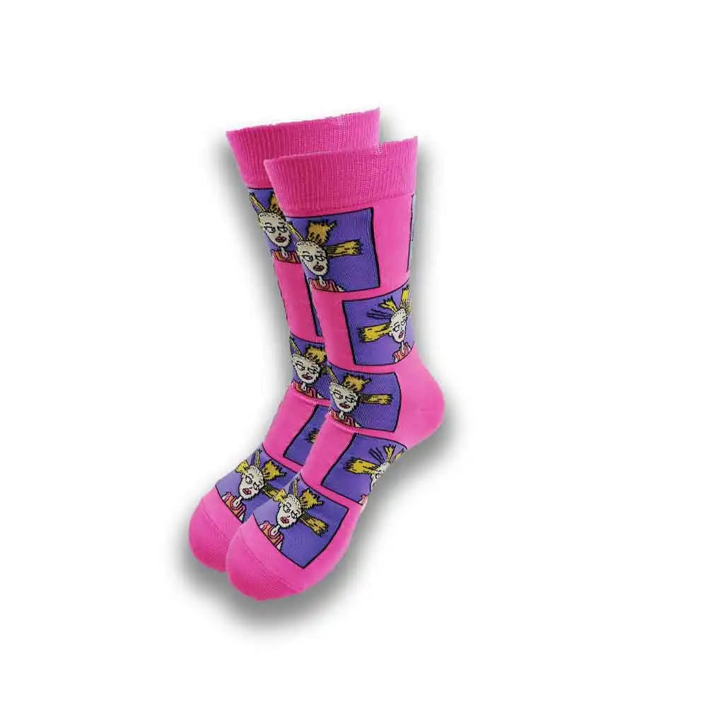Cartoon-Langsocken – Fröhliche Anime-Crew-Socken mit coolen Street-Fashion-Designs