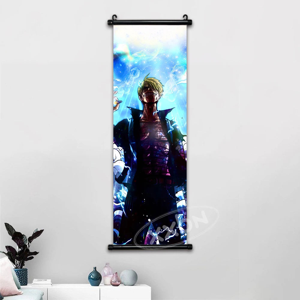 One Piece Anime Wall Art Interior Canvas Prints Zoro Painting Luffy Gear 5 Poster