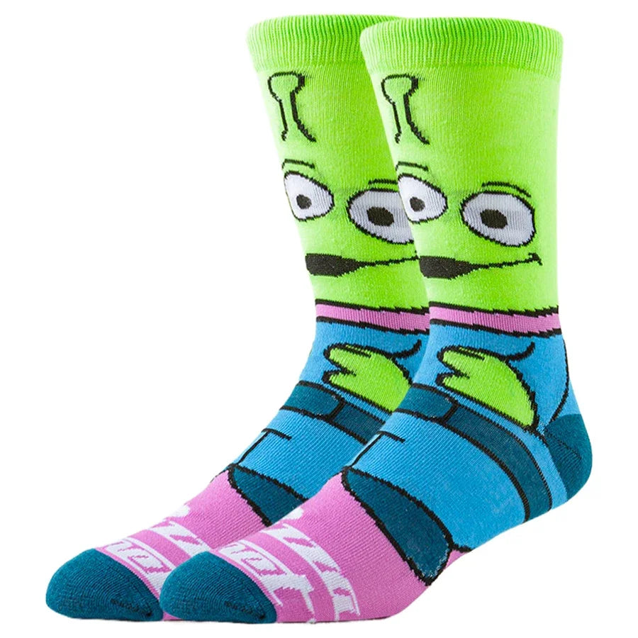 MINISO Disney Cartoon Anime Socken Herren Damen Neuheit Lustige Designer Socken