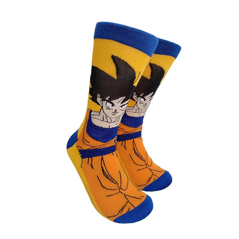 Dragon Ball Son Goku Anime Socken Hip Hop Print Skateboard Socken Casual Baumwolle