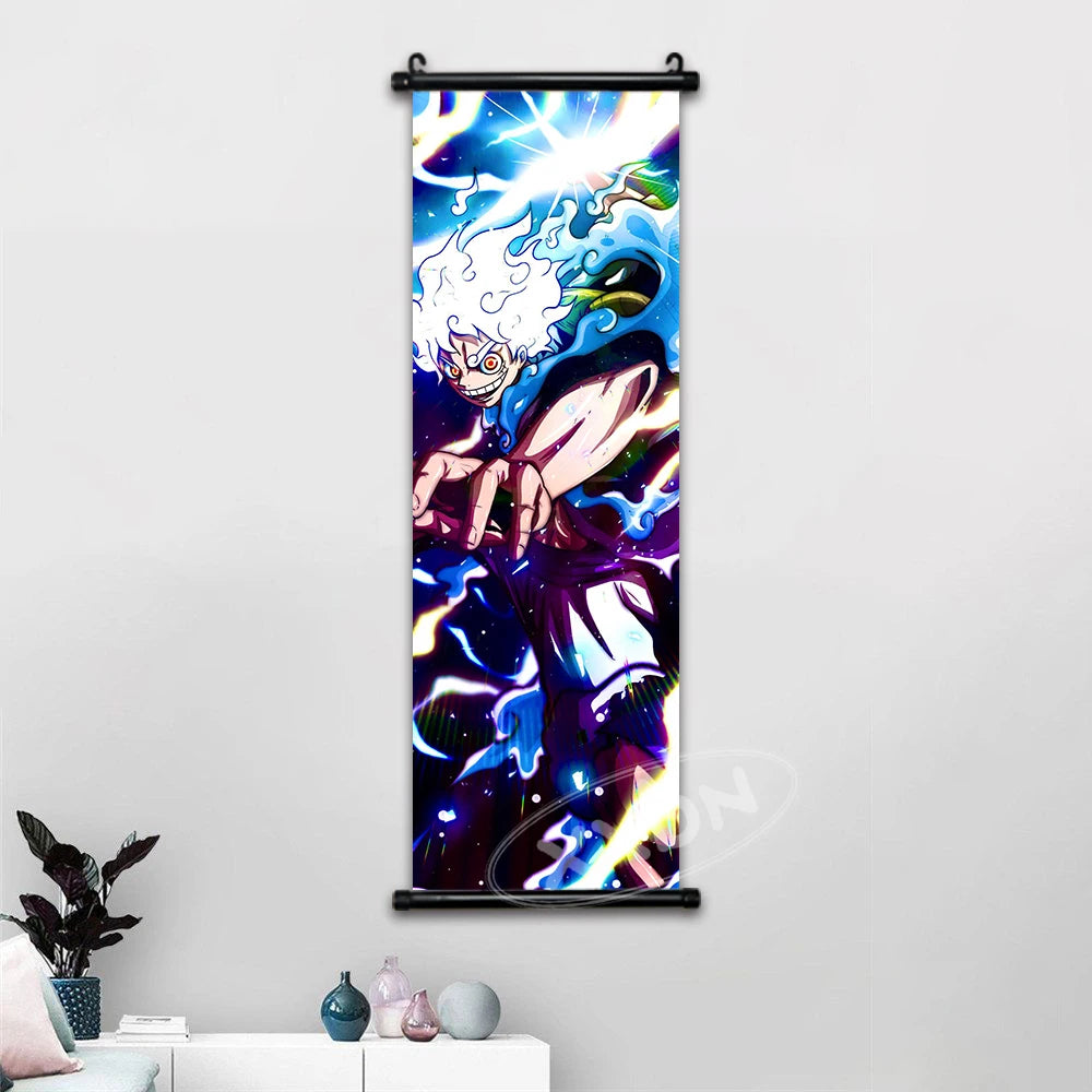 One Piece Anime Wall Art Interior Canvas Prints Zoro Painting Luffy Gear 5 Poster