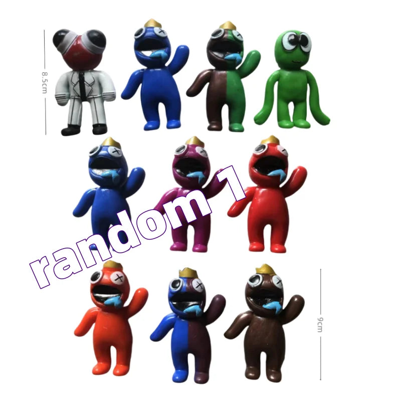 Figurines de monstres bleus Kawaii, jouets pour enfants