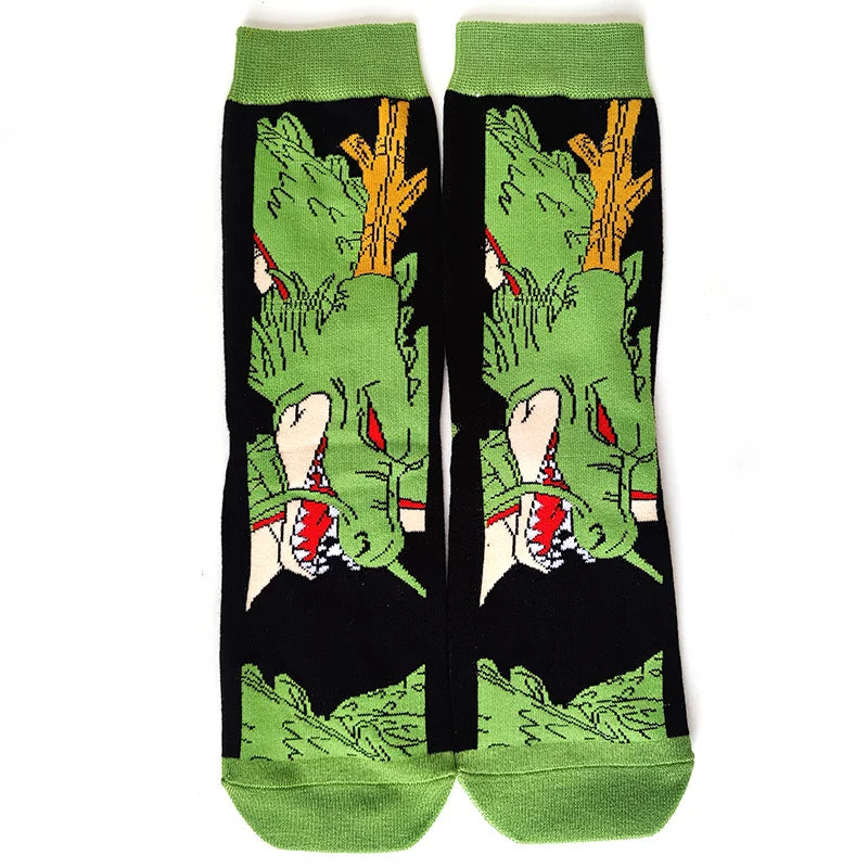 Socken mit Anime-Cartoon-Charakteren für Herren – Cosplay-Skateboard-Stil
